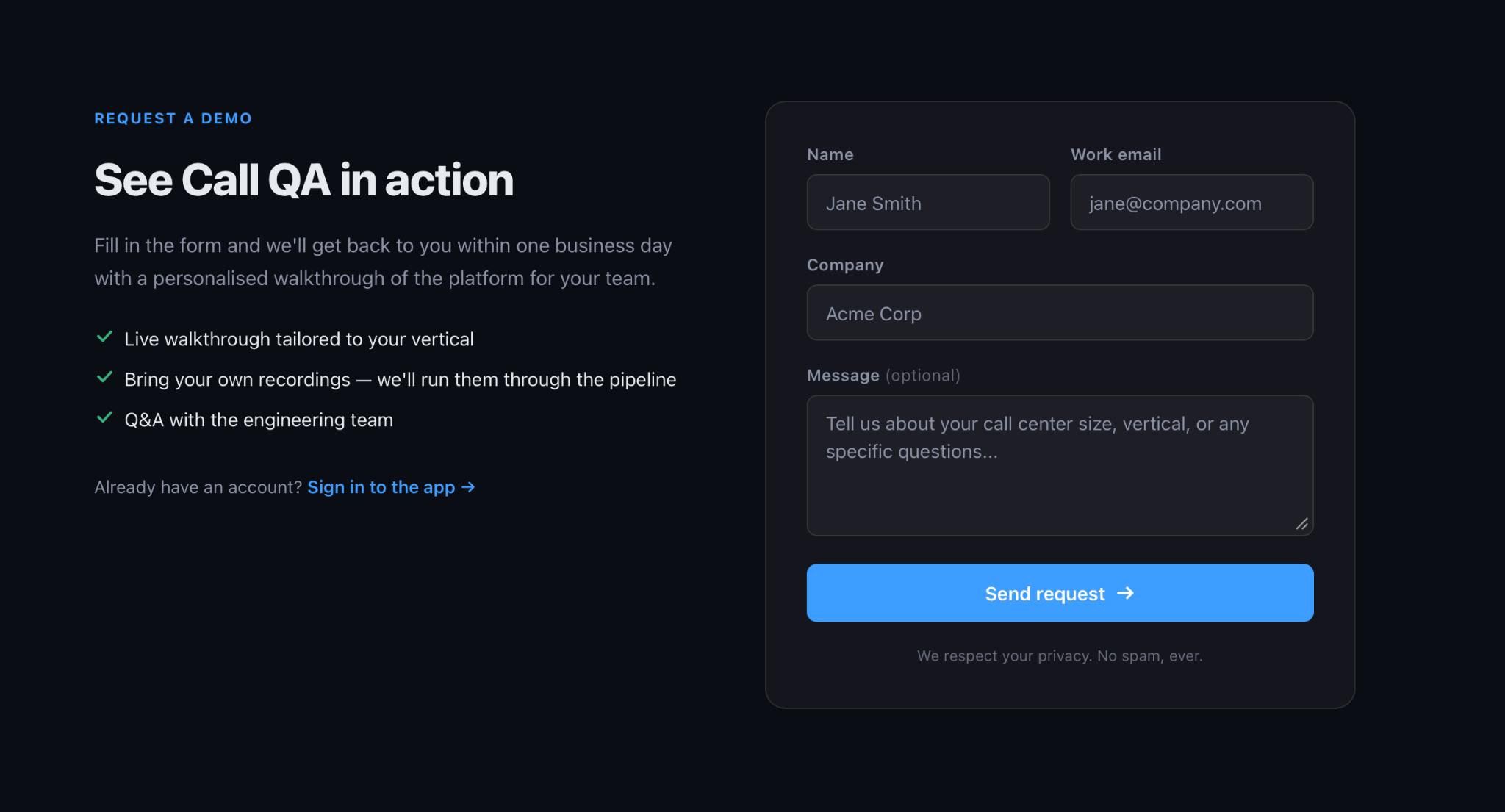 Call QA workflow from upload to report